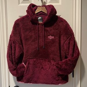 Nike Plush Fleece Pullover Hoodie - Girl’s Large - EUC